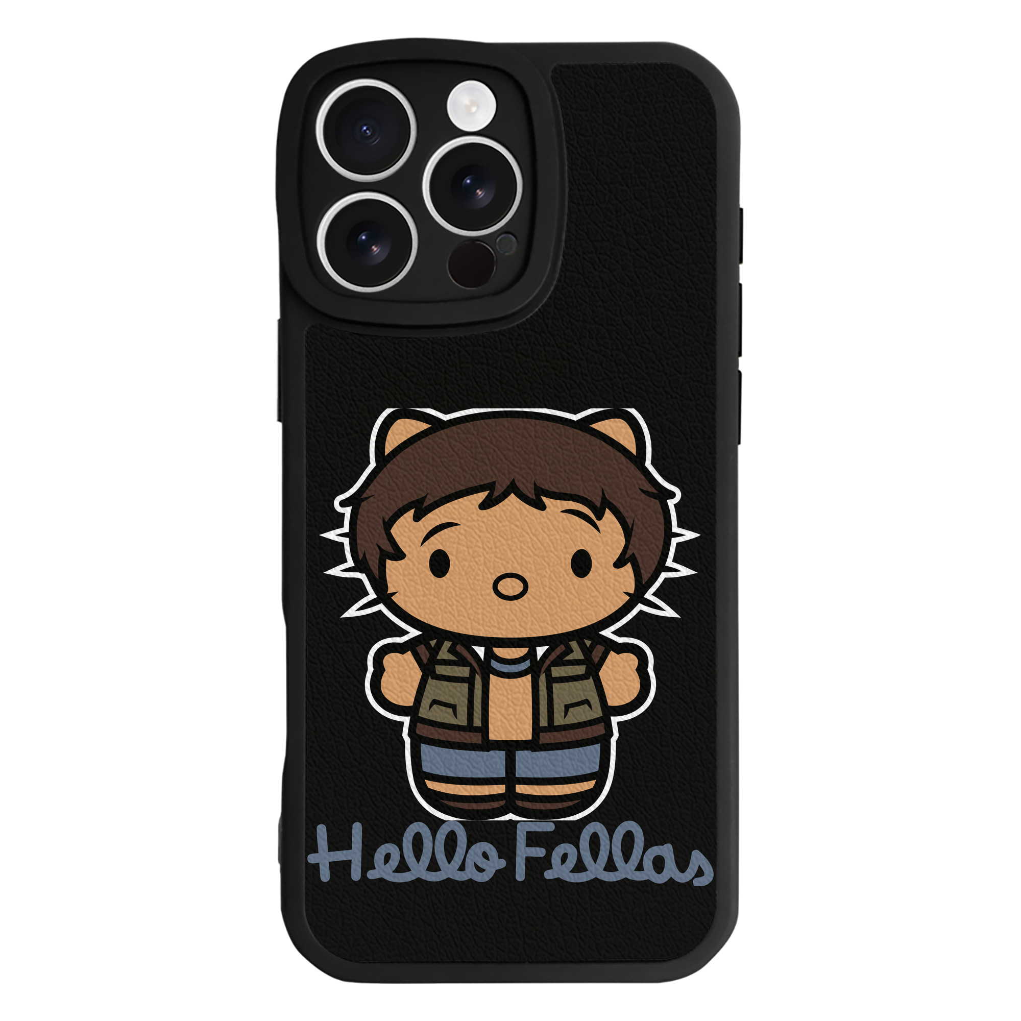 （画像用） Hello Kitty ハローキティ 【iPhone 16シリーズ対応】シリコンスマホケース（レザー調） 材質：シリコン